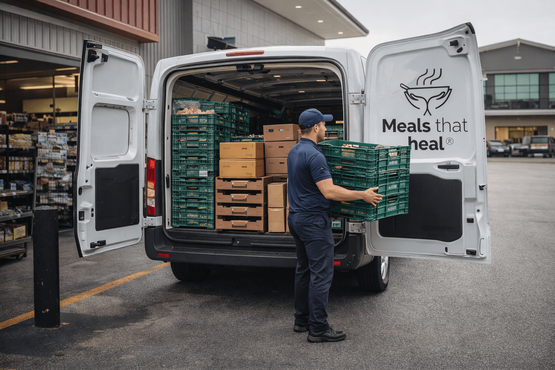 Unloading goods from delivery vehicle